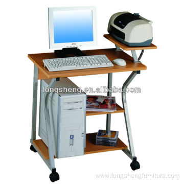 compact Computer Table with a Detachable Shelf